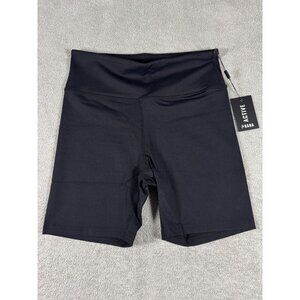 LaHana Active Womens Black High-Waisted Bike Shorts With Stretch Fabric For Comf